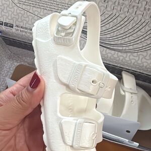 Birkenstock Cream Adjustable Sandals